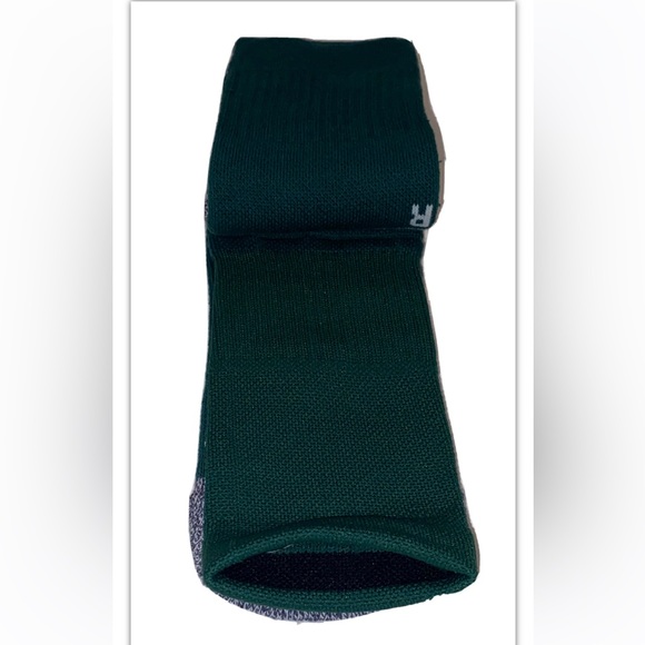 Adidas 5 Star Team Crew Socks 1 Pair Men 6.5-9 WMN 7-10 Green w White Logo Cushi - Picture 7 of 10